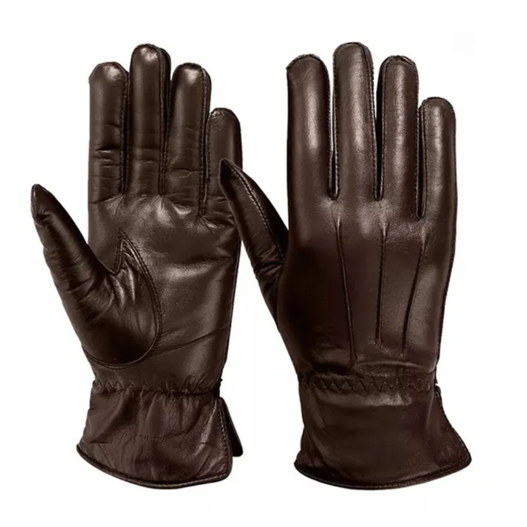 National Apparels Custom Winter Men Classic Touch Screen Sheepskin Leather Gloves